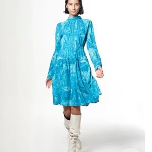 The Kit Joey Dress in Aqua Swirl